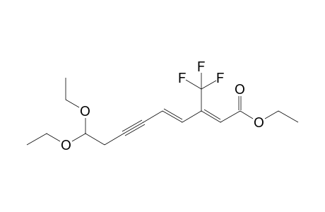Ethyl 3-(trifluoromethyl)-9,9-diethoxy-nona-2,4-dien-6-ynoate
