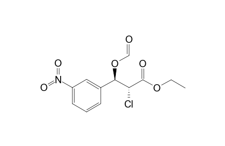 Ethyl 2-chloro-3-(formyloxy)-3-(m-nitrophenyl)propanoate