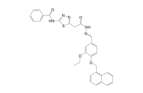 N-[5-(2-{(2E)-2-[3-ethoxy-4-(1-naphthylmethoxy)benzylidene]hydrazino}-2-oxoethyl)-1,3,4-thiadiazol-2-yl]benzamide