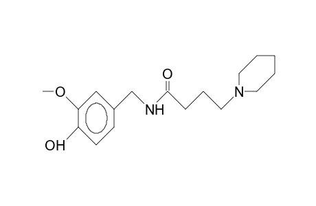 N-(4-Hydroxy-3-methoxy-benzyl)-4-piperidino-butyramide
