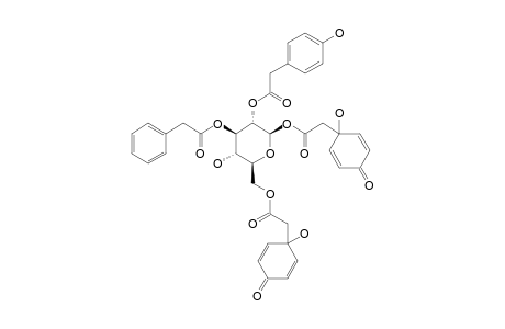 JACAGLABROSIDE_C;1,6-BIS-(1-HYDROXY-4-OXO-2,5-CYCLOHEXADIENE-1-ACETYL)-2-(PARA-HYDROXYBENZENEACETYL)-3-BENZENEACETYL-BETA-GLUCOPYRANOSIDE