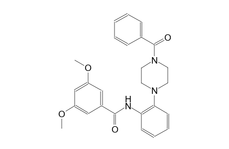 N-[2-(4-benzoyl-1-piperazinyl)phenyl]-3,5-dimethoxybenzamide