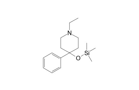 1-Ethyl-4-hydroxy-4-phenylpiperidine TMS