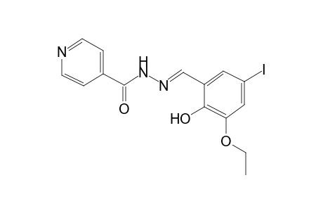 Isonicotinic acid (3-ethoxy-2-hydroxy-5-iodo-benzylidene)-hydrazide