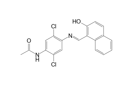 Acetamide, N-[2,5-dichloro-4-[(2-hydroxy-1-naphthyl)methylidene]aminophenyl-