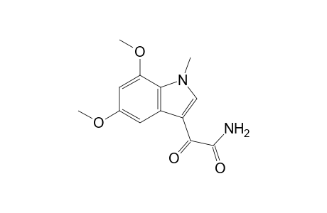 2-(5,7-Dimethoxy-1-methylindole-3-yl)glyoxylamide