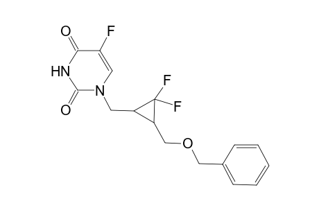 (+-)-1-[(1SR,3RS)-3-Benzyloxymethyl-2,2-difluorocyclopropylmethyl]-5-fluoro1,2,3,4-tetrahydro-2,4-pyrimidindione