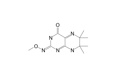 3,6,7,8-TETRAHYDRO-2-(METHOXYIMINO)-6,6,7,7-TETRAMETHYLPTERIDIN-4(3H)-ONE