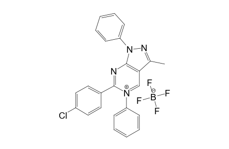 3-Methyl-1,5-diphenyl-6-(4-chlorophenyl)-1H-pyrazolo[3,4-d]pyrimidinium tetrafluoroborate