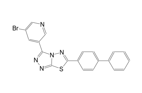 [1,2,4]triazolo[3,4-b][1,3,4]thiadiazole, 6-[1,1'-biphenyl]-4-yl-3-(5-bromo-3-pyridinyl)-