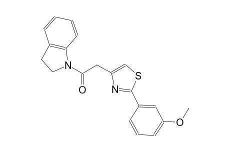1H-indole, 2,3-dihydro-1-[[2-(3-methoxyphenyl)-4-thiazolyl]acetyl]-