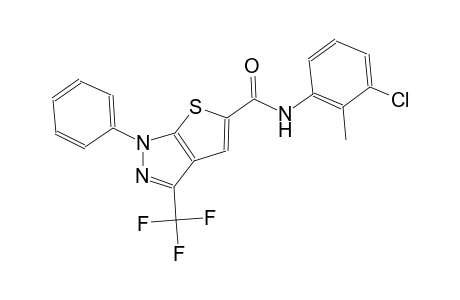 N-(3-chloro-2-methylphenyl)-1-phenyl-3-(trifluoromethyl)-1H-thieno[2,3-c]pyrazole-5-carboxamide
