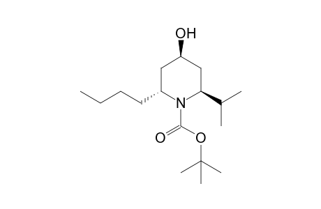 trans-N-Boc-2-(1-methylethyl)-6-butyl-4-piperidinol