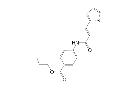 propyl 4-{[(2E)-3-(2-thienyl)-2-propenoyl]amino}benzoate