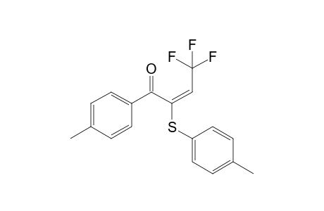 (E)-4,4,4-trifluoro-1-(p-tolyl)-2-(p-tolylthio)but-2-en-1-one