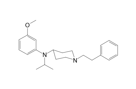 N-(3-Methoxyphenyl)-N-(propan-2-yl)-1-(2-phenylethyl)piperidin-4-amine