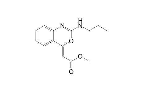 (Z)-(2-Propylaminobenzo[d][1,3]oxazin-4-ylidene)acetic acid methyl ester