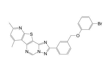 3-bromophenyl 3-(7,9-dimethylpyrido[3',2':4,5]thieno[2,3-e][1,2,4]triazolo[1,5-c]pyrimidin-2-yl)benzyl ether