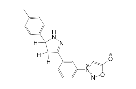 3-[3'-(4'',5''-Dihydro-5"-(p-tolyl)-1H-pyrazol-3"-yl)phenyl]-Sydnone