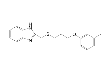 1H-benzimidazole, 2-[[[3-(3-methylphenoxy)propyl]thio]methyl]-
