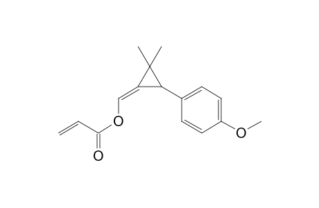 [(1E)-3-(4-methoxyphenyl)-2,2-dimethylcyclopropylidene]methyl prop-2-enoate