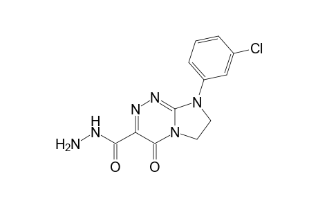 8-(3-Chlorophenyl)-4-oxo-4,6,7,8-tetrahydroimidazo[2,1-c][1,2,4]triazine-3-carbohydrazide