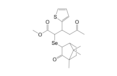 Methyl 5-oxo-3-(thien-2'-yl)-2-(camphorylseleno)hexanoate