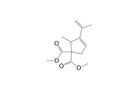 3-Cyclopentene-1,1-dicarboxylic acid, 2-methyl-3-(1-methylethenyl)-, dimethyl ester
