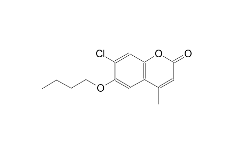 2H-1-benzopyran-2-one, 6-butoxy-7-chloro-4-methyl-