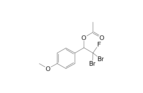 2,2-Dibromo-2-fluoro-2-(4-methoxyphenyl)ethyl acetate