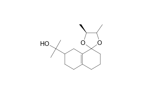 Spiro[1,3-dioxolane-2,1'(2'H)-naphthalene]-7'-methanol, 3',4',5',6',7',8'-hexahydro-.alpha.,.alpha.,4,5-tetramethyl-, [4S-[2.alpha.(S*),4.alpha.,5.beta.]]-