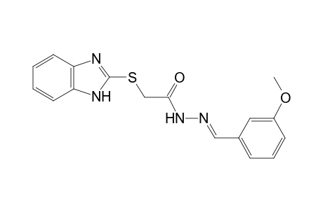 (1H-Benzoimidazol-2-ylsulfanyl)-acetic acid (3-methoxy-benzylidene)-hydrazide