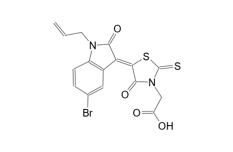 [(5Z)-5-(1-allyl-5-bromo-2-oxo-1,2-dihydro-3H-indol-3-ylidene)-4-oxo-2-thioxo-1,3-thiazolidin-3-yl]acetic acid