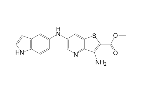 methyl 3-amino-6-(1H-indol-5-ylamino)thieno[3,2-b]pyridine-2-carboxylate