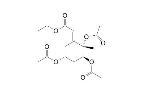 [2S-(1E,2.alpha.,3.beta.,5.alpha.)]-[2,3,5-tris(acetyloxy)-2-methylcyclo-hexylidene]acetic acid ethyl ester