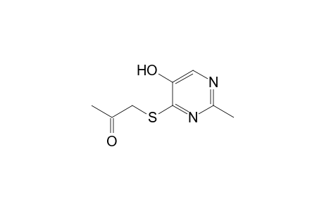 2-Propanone, 1-[(5-hydroxy-2-methyl-4-pyrimidinyl)thio]-