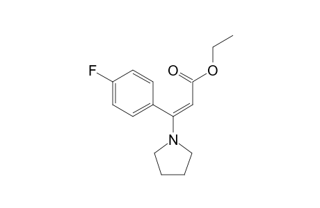 Ethyl (E)-3-(4-fluorophenyl)-3-(pyrrolidin-1-yl)acrylate