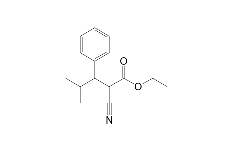 Ethyl 2-cyano-3-phenyl-4-methylpentanoate