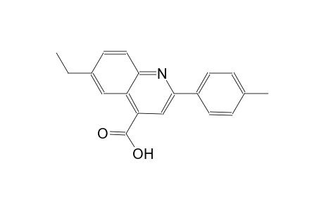 6-ethyl-2-(4-methylphenyl)-4-quinolinecarboxylic acid