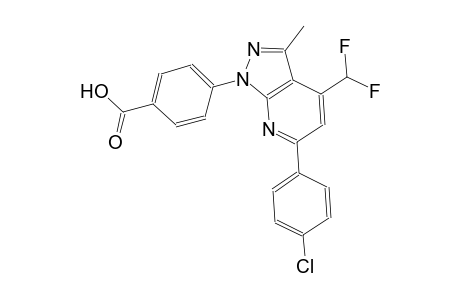 benzoic acid, 4-[6-(4-chlorophenyl)-4-(difluoromethyl)-3-methyl-1H-pyrazolo[3,4-b]pyridin-1-yl]-