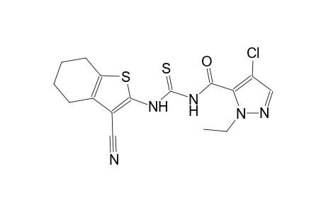 N-[(4-chloro-1-ethyl-1H-pyrazol-5-yl)carbonyl]-N'-(3-cyano-4,5,6,7-tetrahydro-1-benzothien-2-yl)thiourea