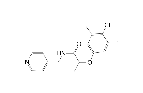 2-(4-chloro-3,5-dimethylphenoxy)-N-(4-pyridinylmethyl)propanamide