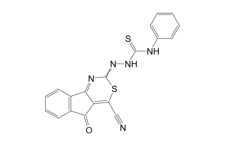 N-Phenyl-2(4-cyano-5-oxoindeno[1,2-d][1,3]thiazin-2(5H)-ylidene)hydrazinecarbothioamide