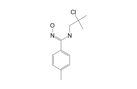 (Z)-N-HYDROXY-N'-(2-CHLORO-2-METHYL-PROPYL)-4-METHYL-BENZENE-CARBOXIMIDAMIDE