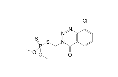 S-((8-chloro-4-oxo-1,2,3-benzotriazin-3(4H)-yl)methyl) O,O-dimethyl