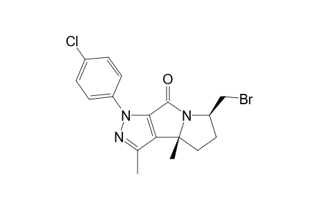 6-Bromomethyl-1-(4-chlorophenyl)-3,3b-dimethyl-3b,4,5,6-tetrahydro-1H-pyrazolo[4,3-a]pyrrolizin-8-one