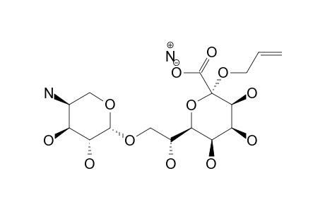 AMMONIUM-4-AMINO-4-DEOXY-BETA-L-ARABINOPYRANOSYL-(1->8)-(ALLYL-D-GLYCERO-ALPHA-D-TALO-OCT-2-ULOPYRANOSIDE)-ONATE