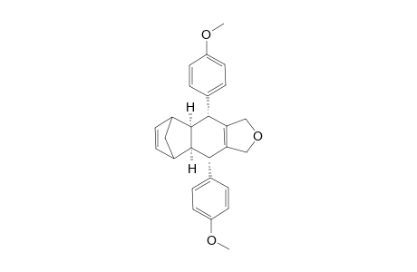 (4a,4aa,8aa,9a)-4,9-Bis(4-anisyl)-1,3,4,4a,5,8,8a,9-octahydro-5,8-methanonaphtho[2,3-c]furane