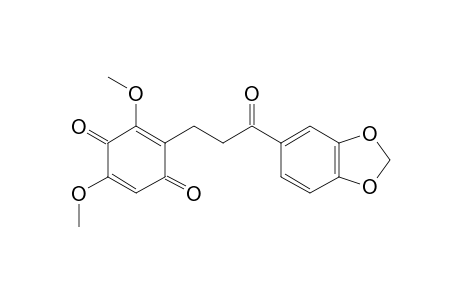 EVELYNIN_B;2-[3-(BENZO-[D]-[1.3]-DIOXOL-5-YL)-3-OXOPROPYL]-3,5-DIMETHOXYCYCLOHEXA-2,5-DIENE-1,4-DIONE