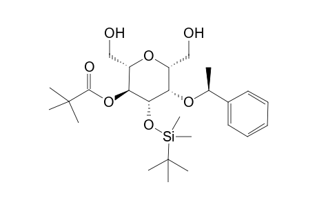 (4.beta.-(tert-Butyldimethylsilyloxy)-2.beta,6.beta.-bis(hydroxymethyl)-5.beta.-(1'-phenylethoxy)tetrahydropyran-3.alpha.-yl)pivaloate